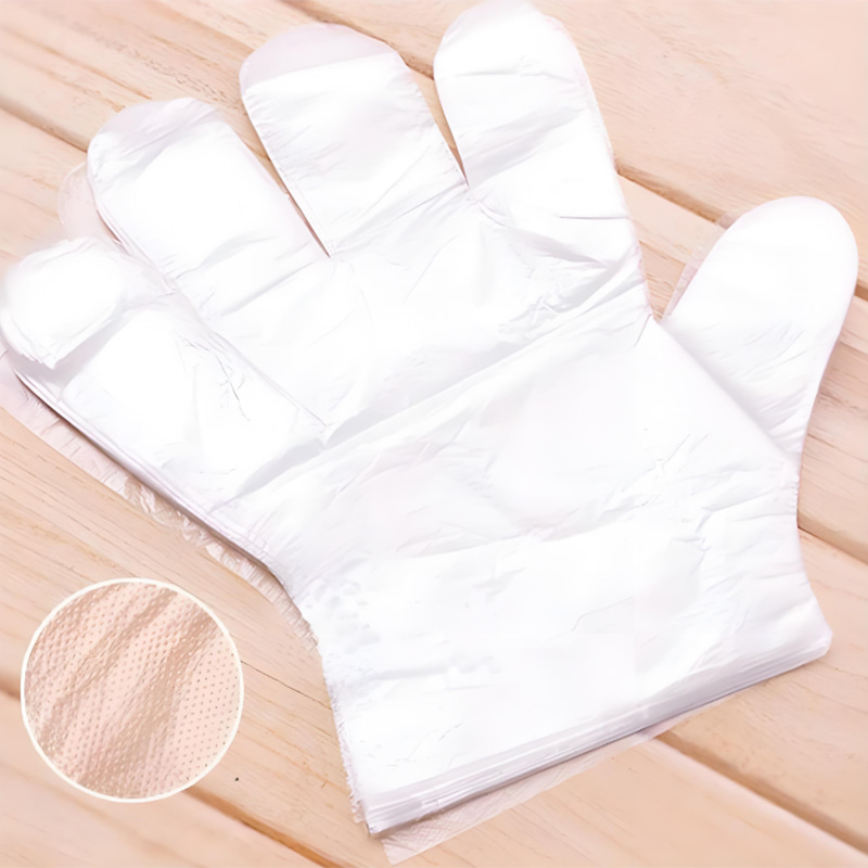 Vodotěsné a olejivzdorné Šedé bílé rukavice z HDPE