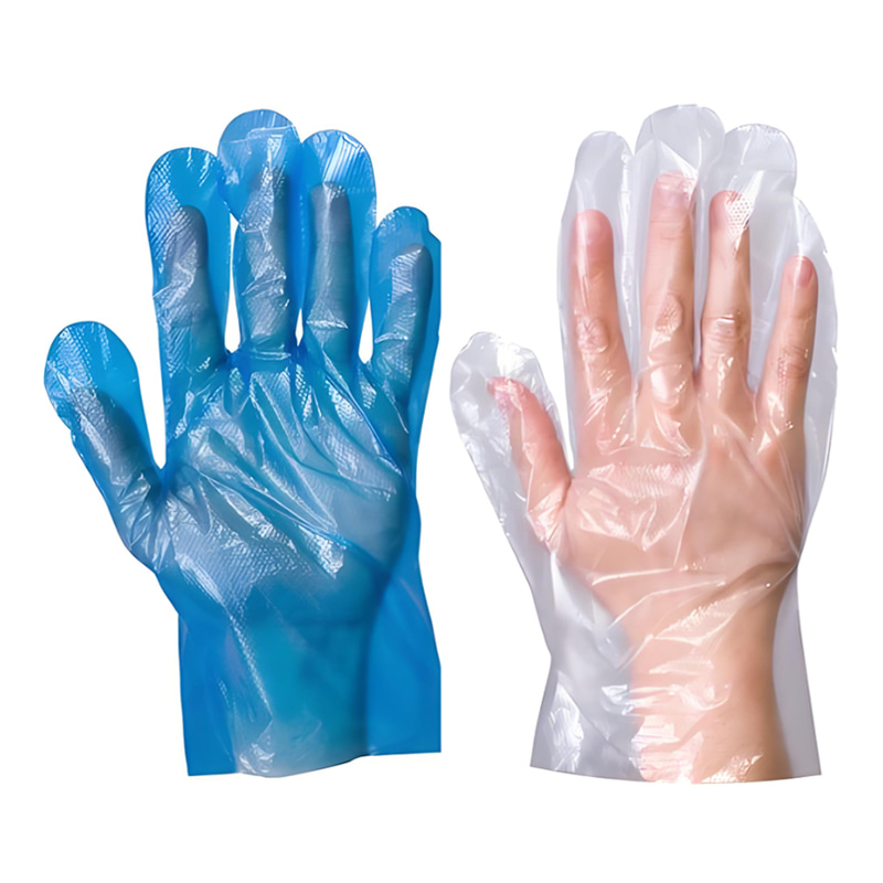 Modré HDPE rukavice odolné proti bakteriím, kyselinám a zásadám Modré HDPE rukavice odolné proti bakteriím, kyselinám a zásadám